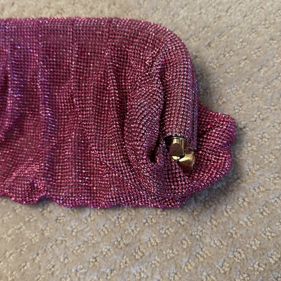 Pink Rhinestone Clutch Sparkly Purse